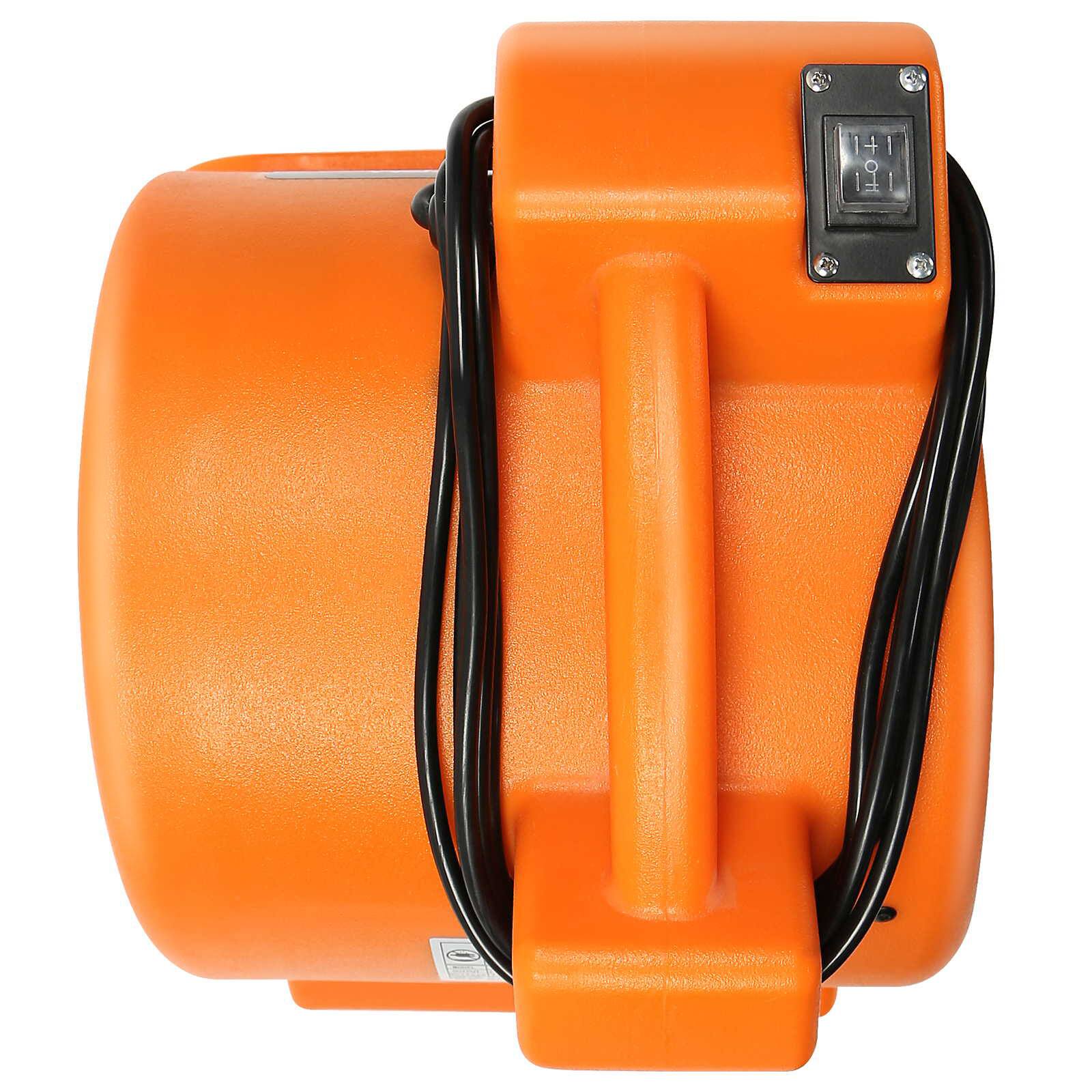 Alt View 5. Dryser - 12 Air Mover and Carpet Dryers 2 Speed 1/2 HP - Industrial Floor Fan - Orange.