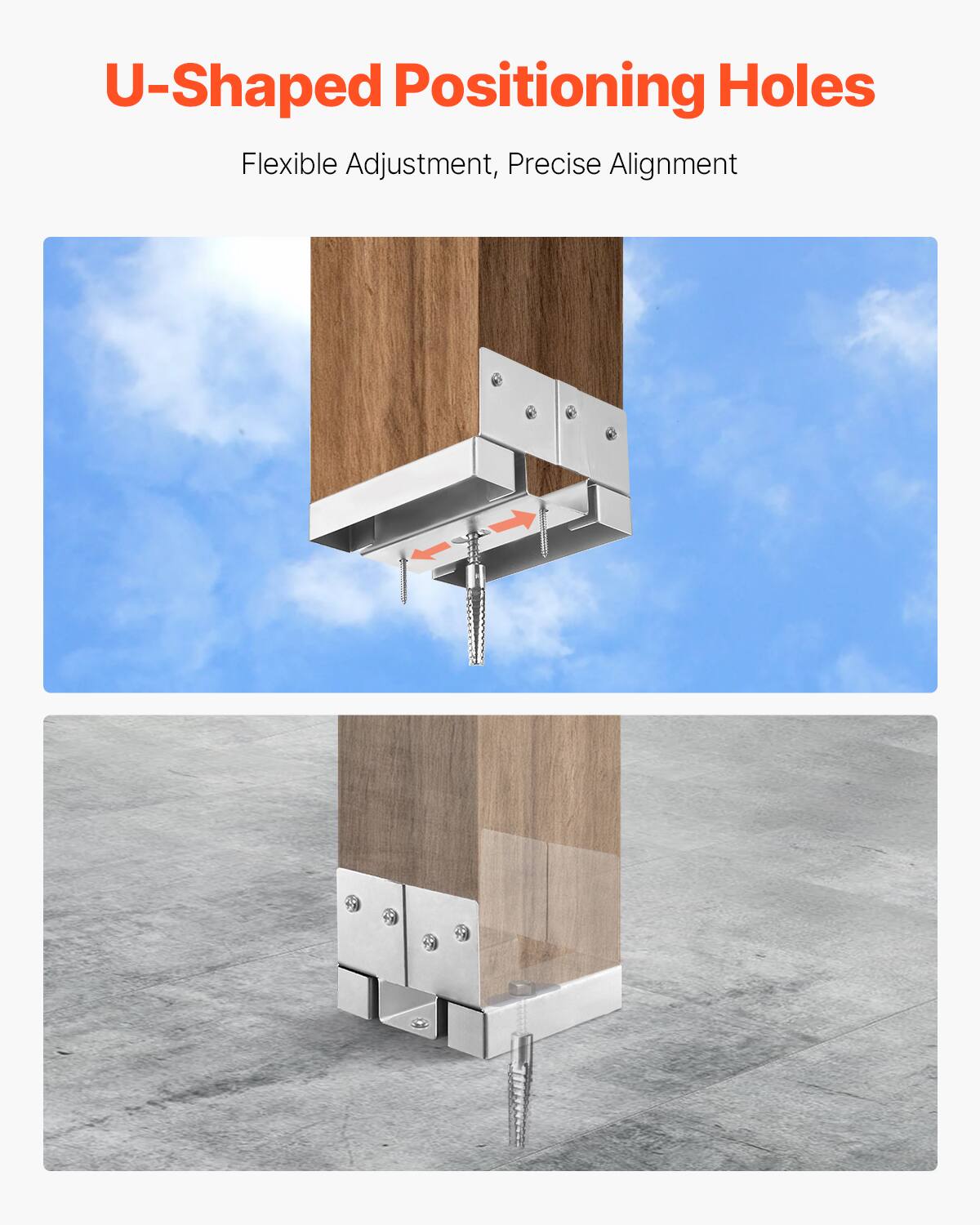 U-Shaped Positioning Holes  
Flexible Adjustment, Precise Alignment