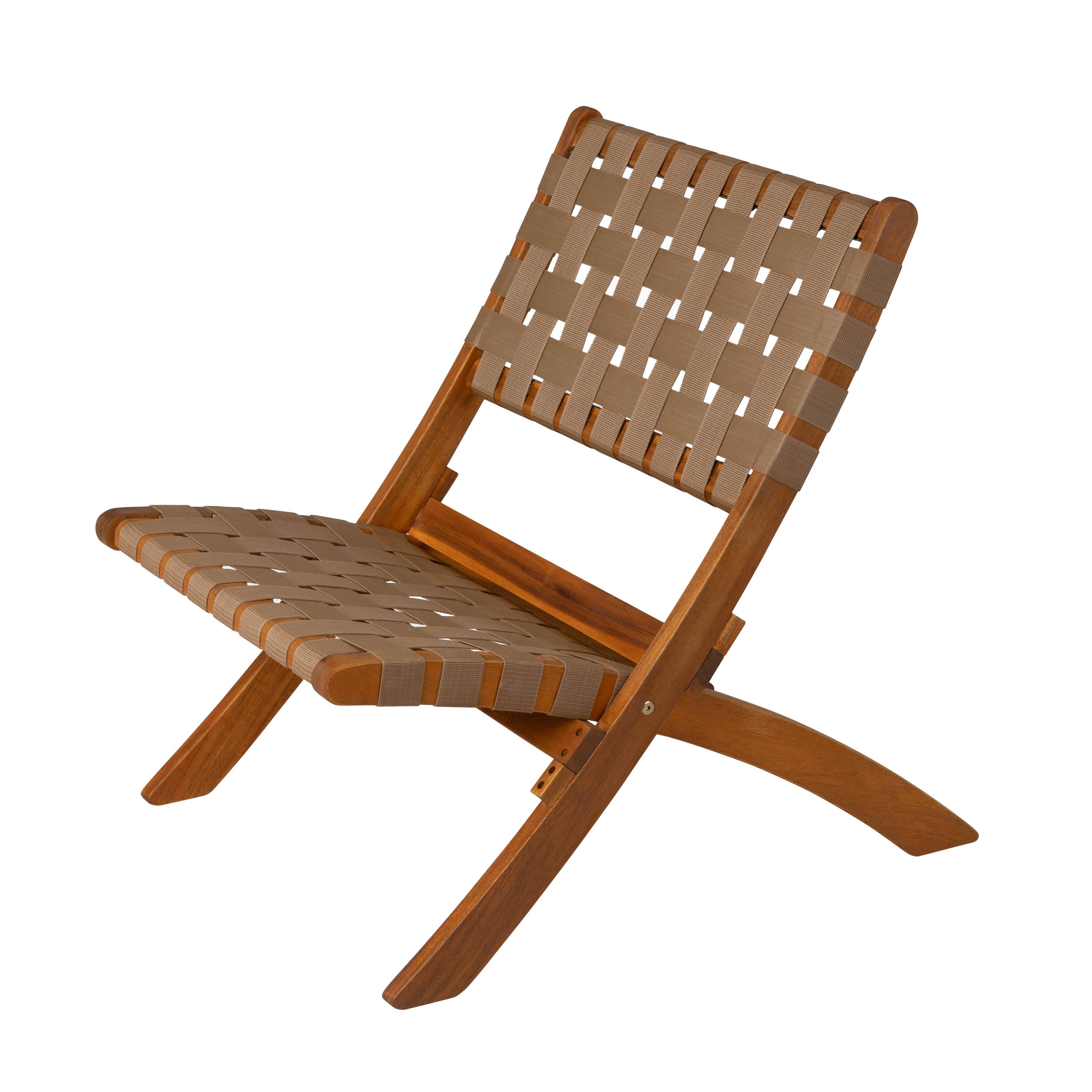 Alt View 11. Patio Sense - Indoor and Outdoor Folding Sava Chair - Brown.