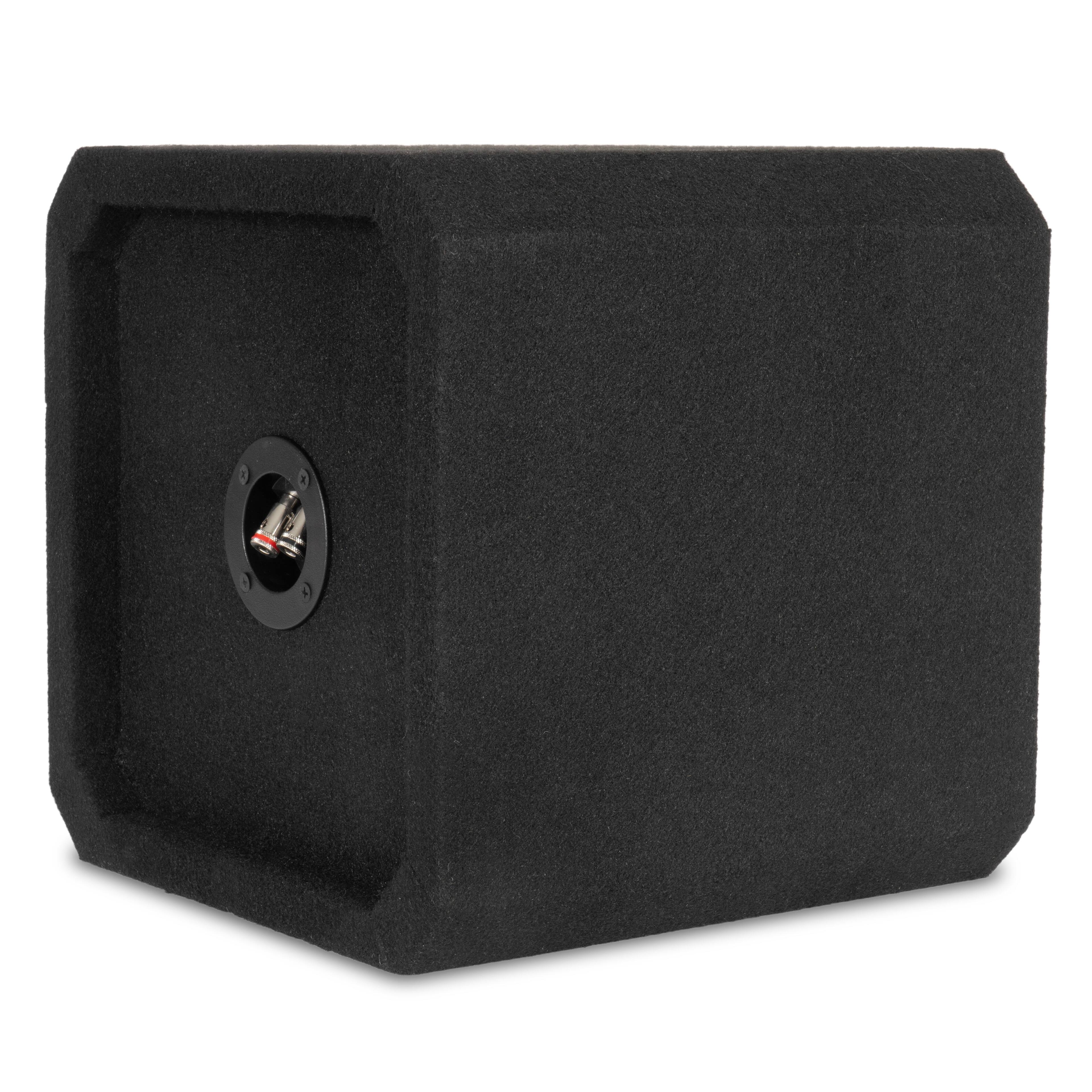 Alt View 3. NVX - NE81S Single 8" Sealed 3/4" MDF Subwoofer Enclosure.