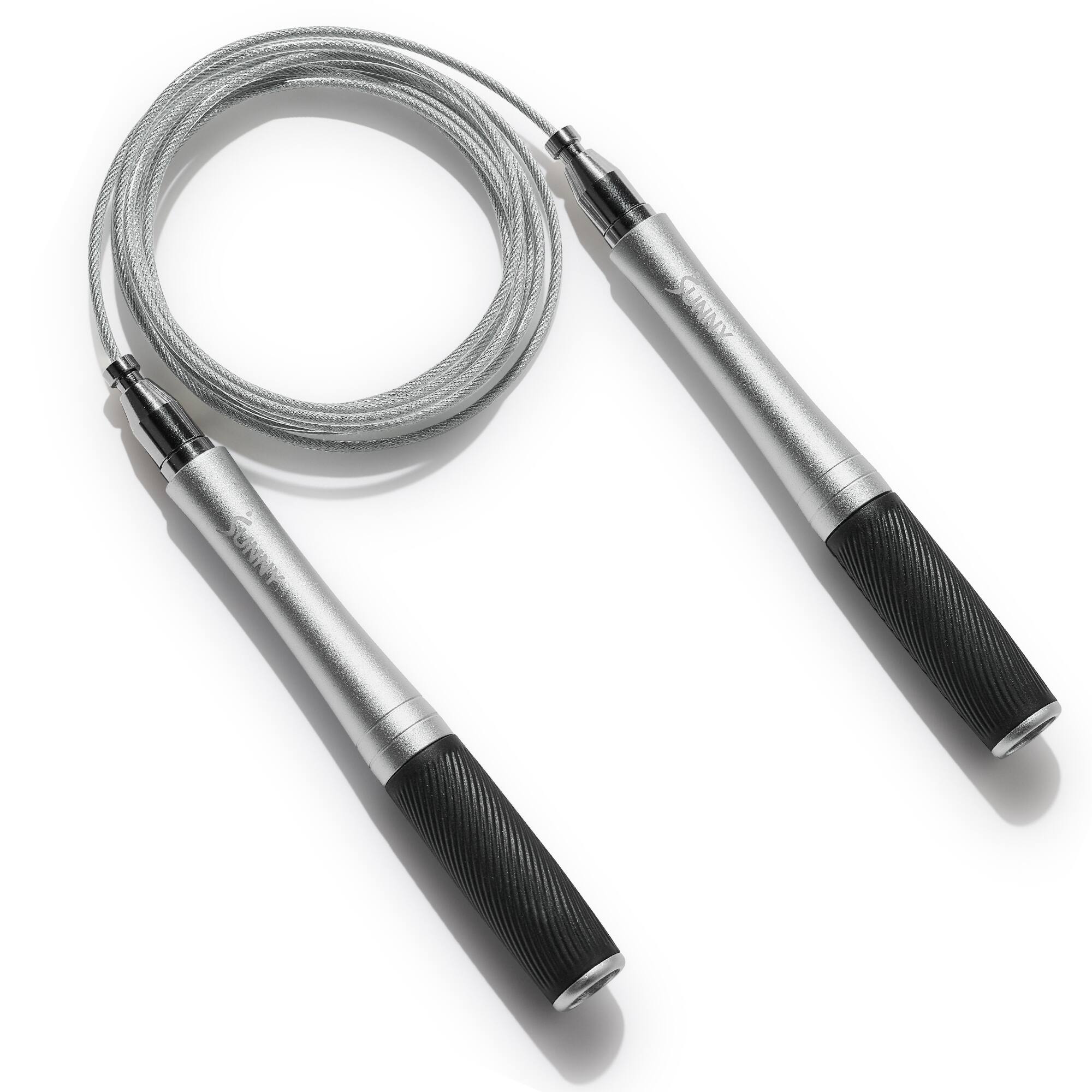 Front. Sunny Health & Fitness - Speed Jump Rope - Silver.