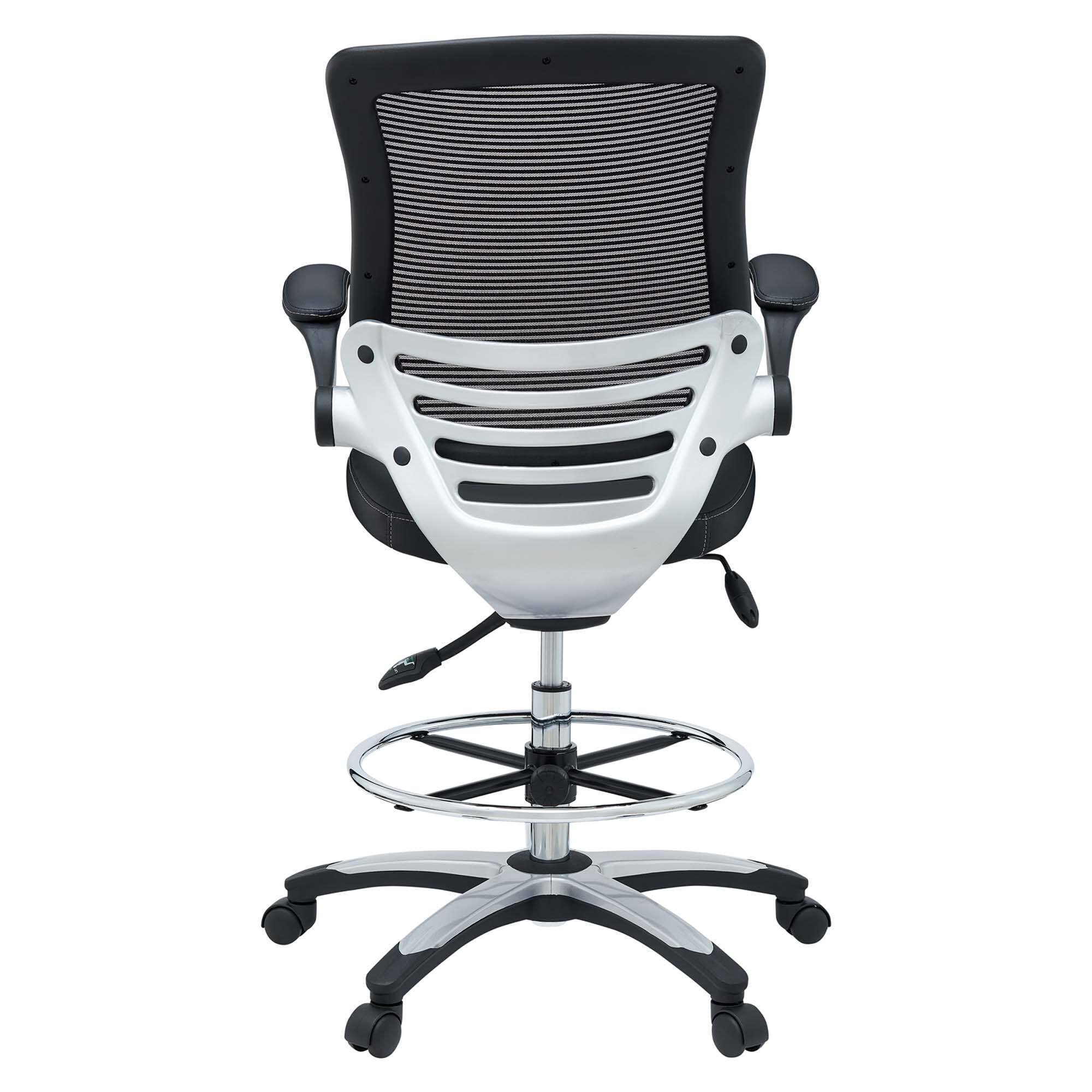 Alt View 2. Modway - Edge Drafting Chair by Modway - Black.