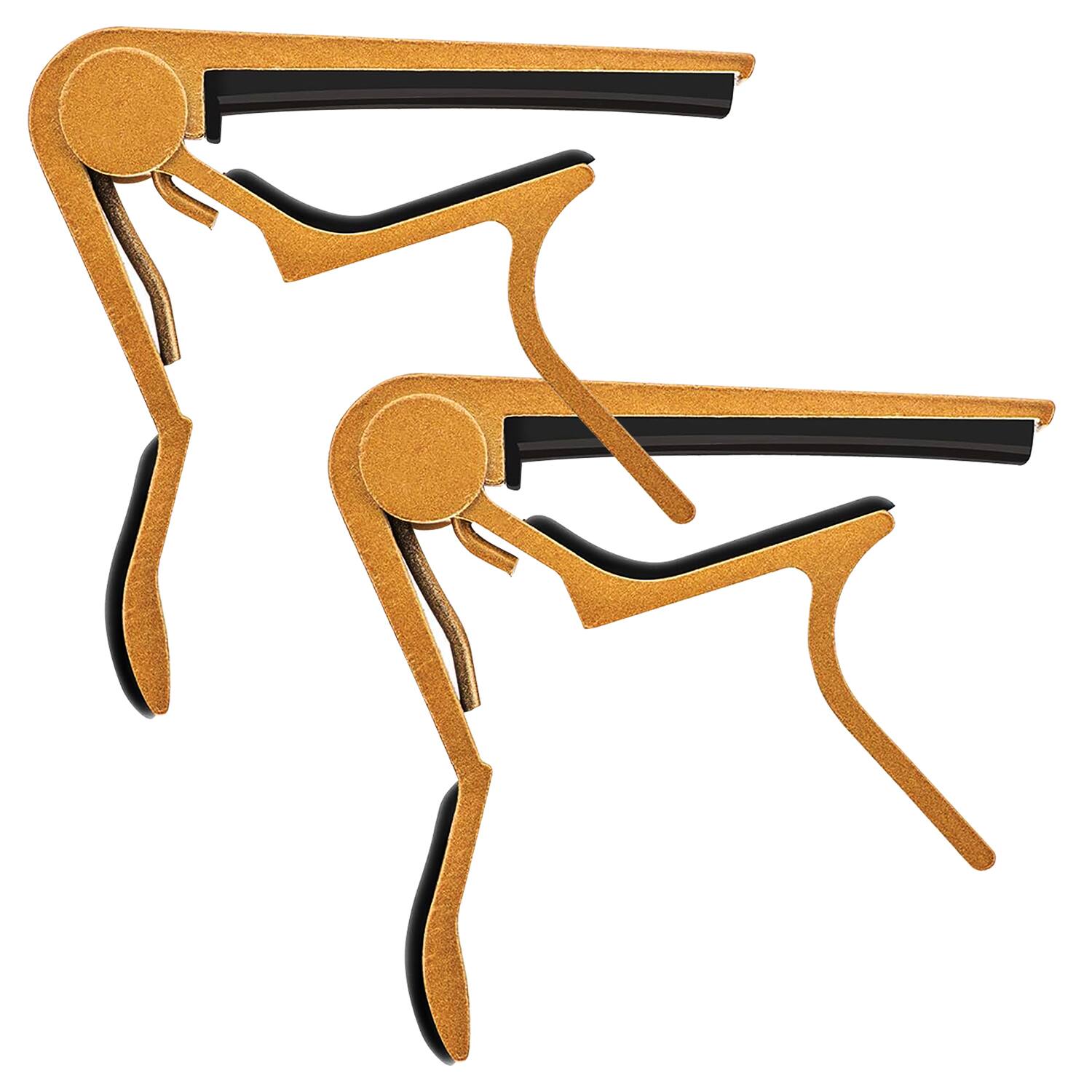Front. 5 CORE - 5Core Capo Pair Acoustic Electric Guitar 6 String Kapo Clip For Banjo Mandolin Ukulele.