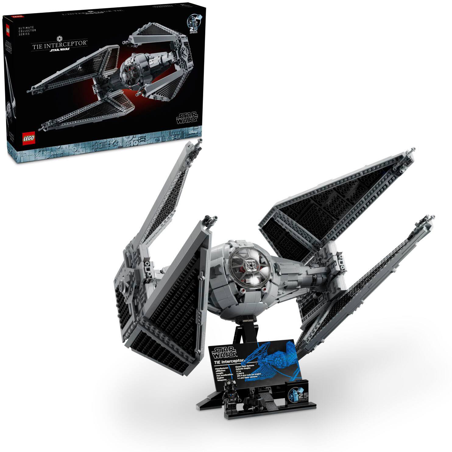 Unimax PRISEETDS DEIUS TIE INTERCEPTOR J - SPINE WARE W LEGO: D STAR WARS TIE Interceptor.
