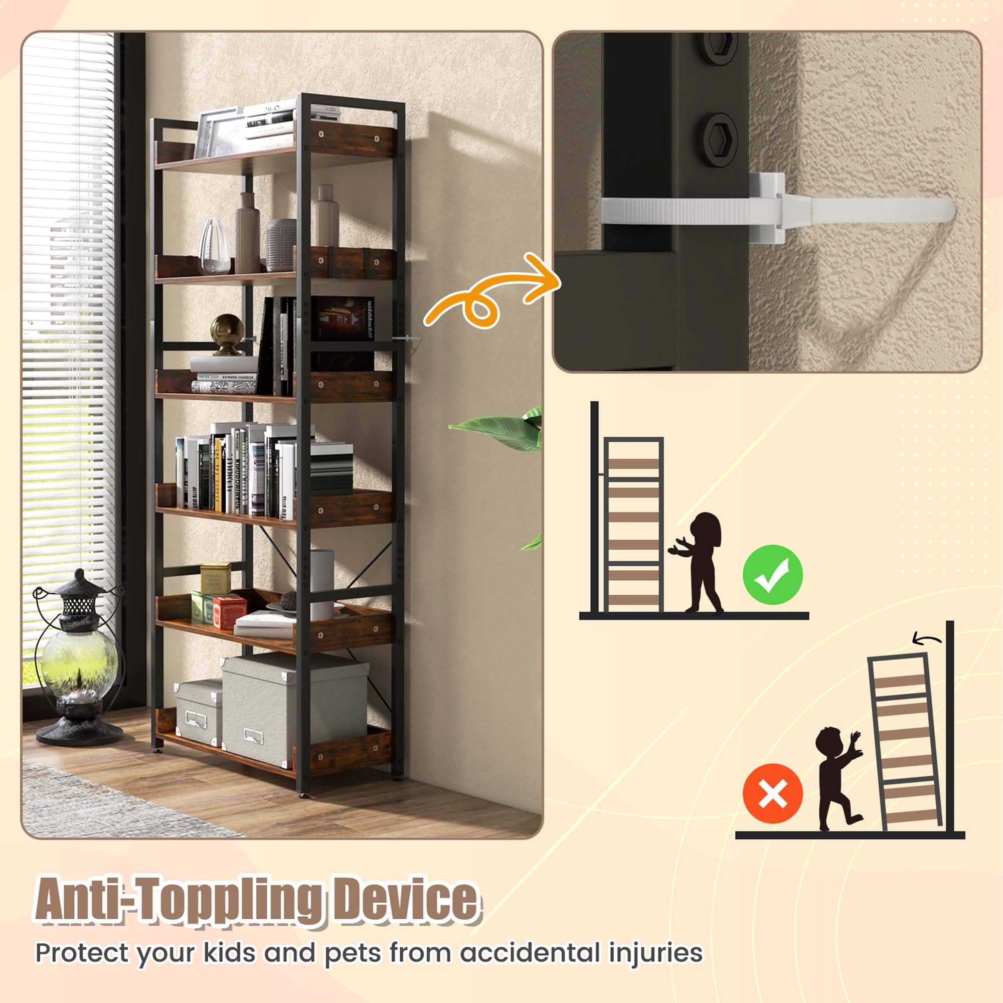 Anti-Toppling Device Protect your kids and pets from accidental injuries