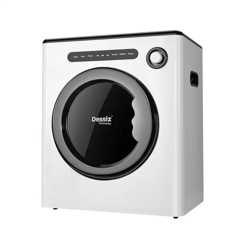Dessiz - 1.6 cu. ft. Vented Electric Dryer with Triple Dander Filtration and Display Panel - White