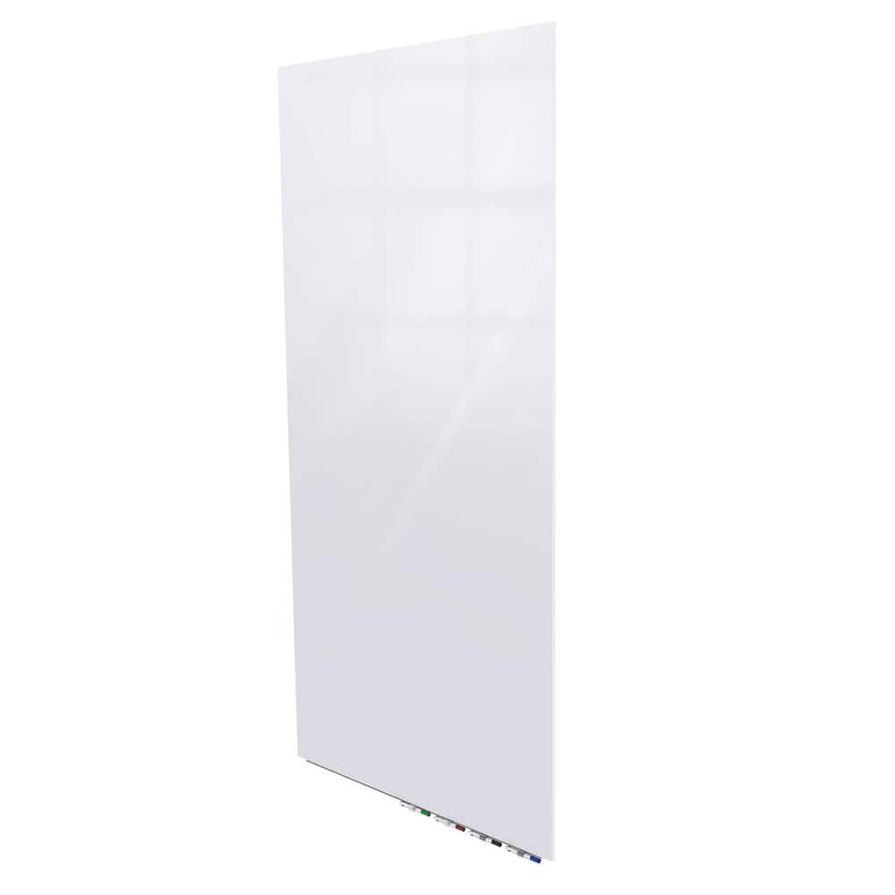 Ghent - Aria 3'H x 2'W Magnetic Glass Board, Surface, Vertical, 4 Rare Earth Magnets, 4 Markers and Eraser - White