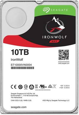 Seagate - IronWolf 10Tb NAS Internal Hard Drive HDD – 3.5 Inch SATA 6GB/S 7200 RPM 256MB Cache (ST10000VN0004) - OEM