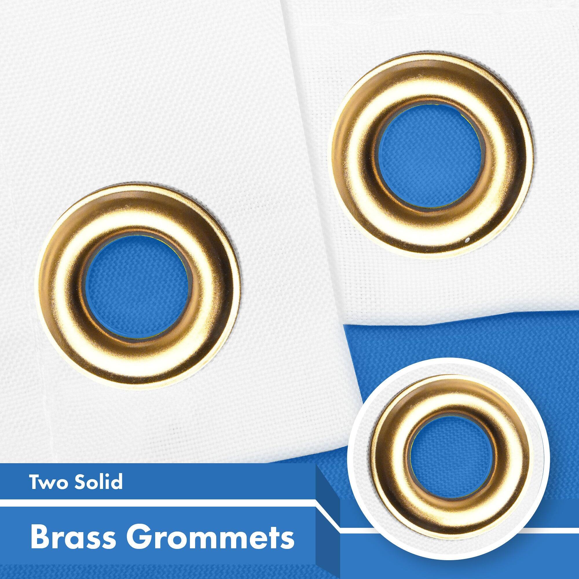 Two Solid Brass Grommets