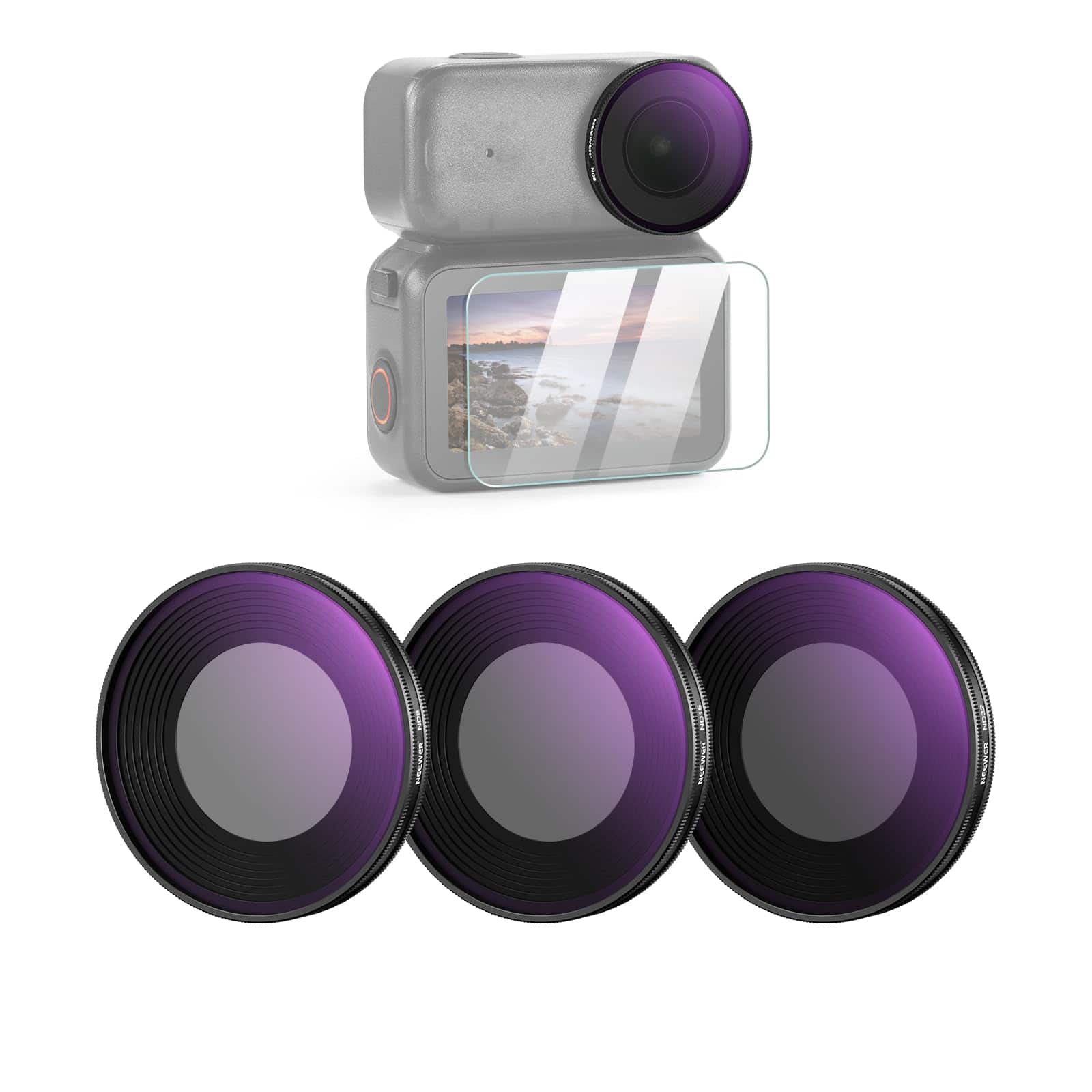 Neewer - DJI Osmo Nano ND8/16/32 3-Pack + Screen Protector