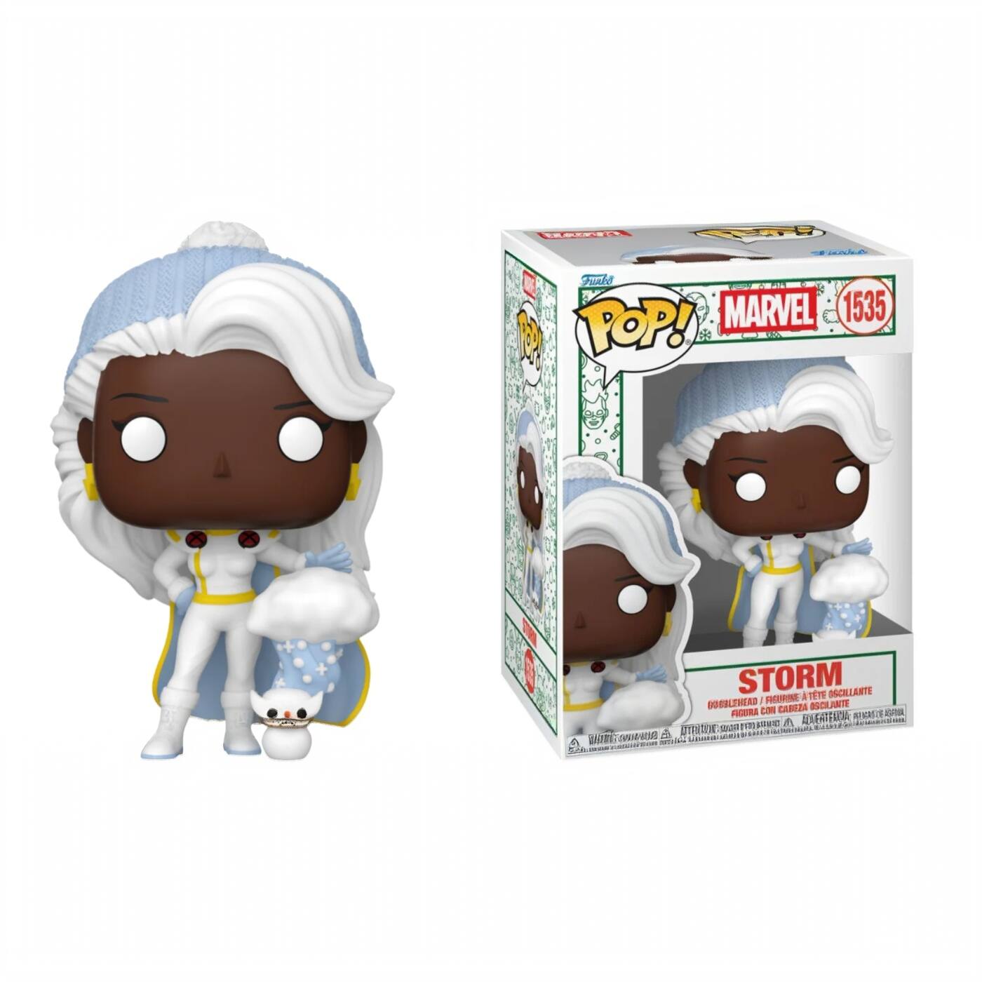 Sure, here is the corrected and grouped text from the image:

---

**Funko**

**POP!**

**MARVEL**

**1535**

**STORM**

**FIGURA CON CABEZA OSCILLANTE / FIGURINE À TÊTE OSCILLANTE**

**FIGURA CON CABEZA OSCILLANTE / FIGURINE À TÊTE OSCILLANTE**

**FIGURA CON CABEZA OSCILLANTE / FIGURINE À TÊTE OSCILLANTE**

**FIGURA CON CABEZA OSCILLANTE / FIGURINE À TÊTE OSCILLANTE**

**FIGURA CON CABEZA OSCILLANTE / FIGURINE À TÊTE OSCILLANTE**

**FIGURA CON CABEZA OSCILLANTE / FIGURINE À TÊTE OSCILLANTE**

**FIGURA CON CABEZA OSCILLANTE / FIGURINE À TÊTE OSCILLANTE**

**FIGURA CON CABEZA OSCILLANTE / FIGURINE À TÊTE OSCILLANTE**

**FIGURA CON CABEZA OSCILLANTE / FIGURINE À TÊTE OSCILLANTE**

**FIGURA CON CABEZA OSCILLANTE / FIGURINE À TÊTE OSCILLANTE