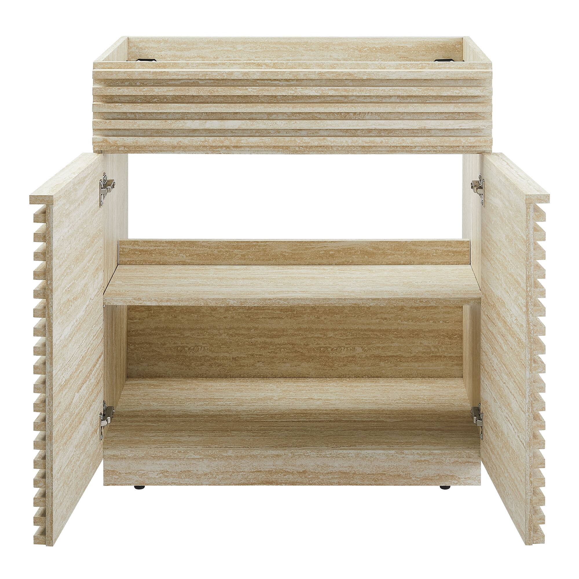 Alt View 5. Modway - Render 30" and 36" Bathroom Cabinets Basin Not Included by Modway - Travertine.