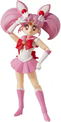 Front. Bandai - Tamashii Nations - Sailor Chibi Moon (Animation Color Edition) Pretty Guardian Sailor Moon, Bandai - COLLECTIBLES - Multicolor.