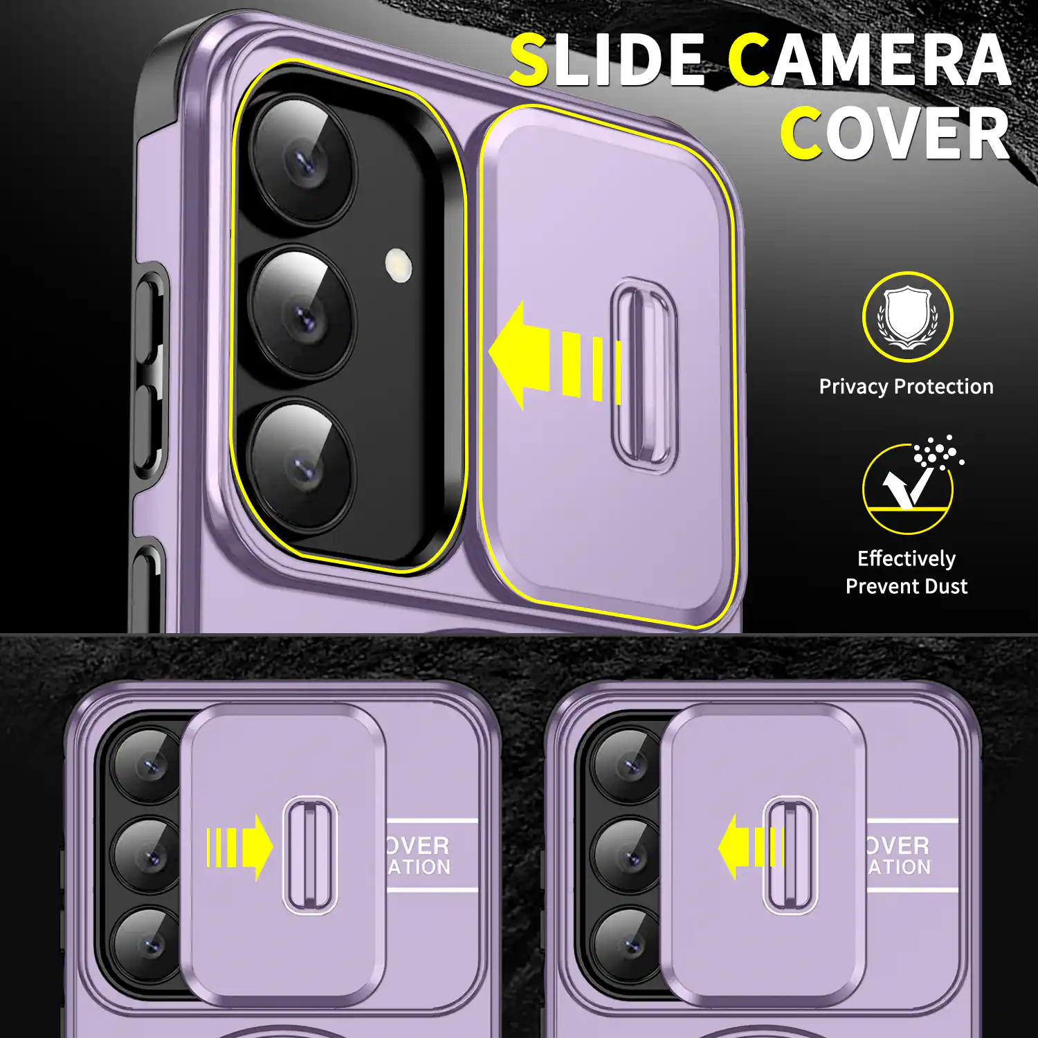 SLIDE CAMERA COVER

Privacy Protection  
Effectively Prevent Dust