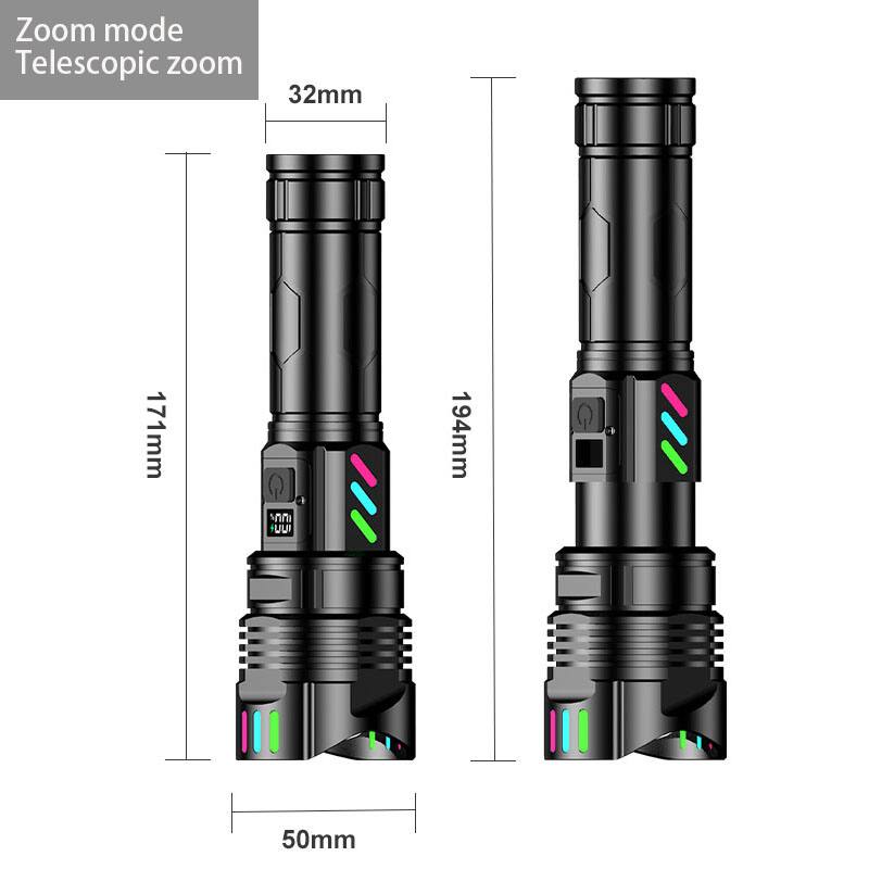 Zoom mode  
Telescopic zoom  
32mm  
171mm  
194mm  
50mm