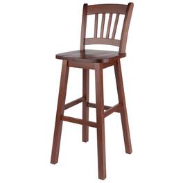 Winsome Wood - Fina Swivel Seat Bar Stool - Walnut