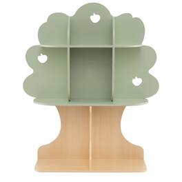 Costway - 45" Kids Tree Bookshelf with Open Shelves for Reading Nook, Nursery, Classroom - Green & Natural