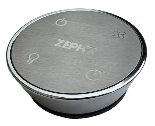 Front. Zephyr - Remote Control Accessory Kit for Range Hoods - Stainless Steel.