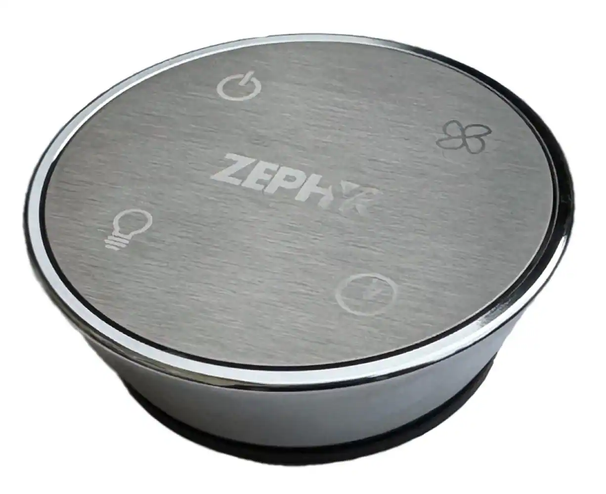 Front. Zephyr - Remote Control Accessory Kit for Range Hoods - Stainless Steel.