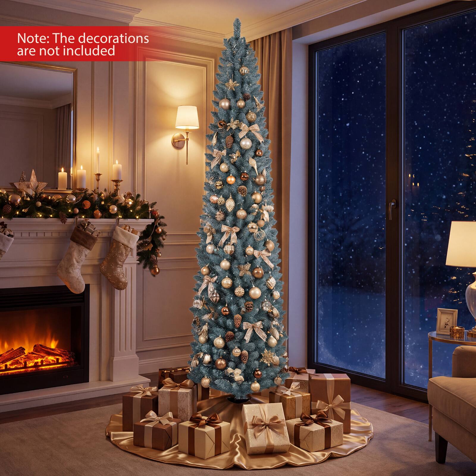 Note: The decorations are not included