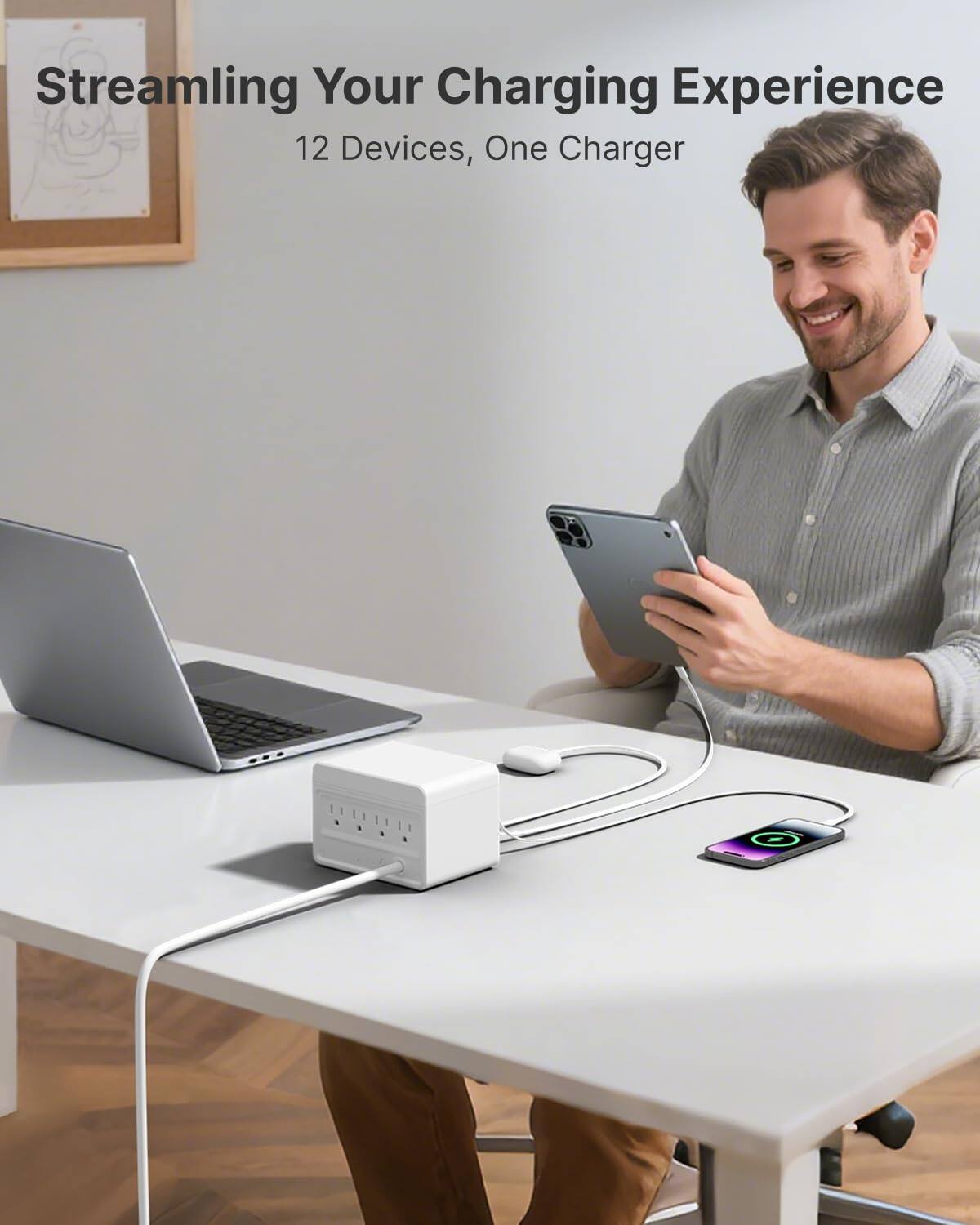 Streamlining Your Charging Experience  
12 Devices, One Charger