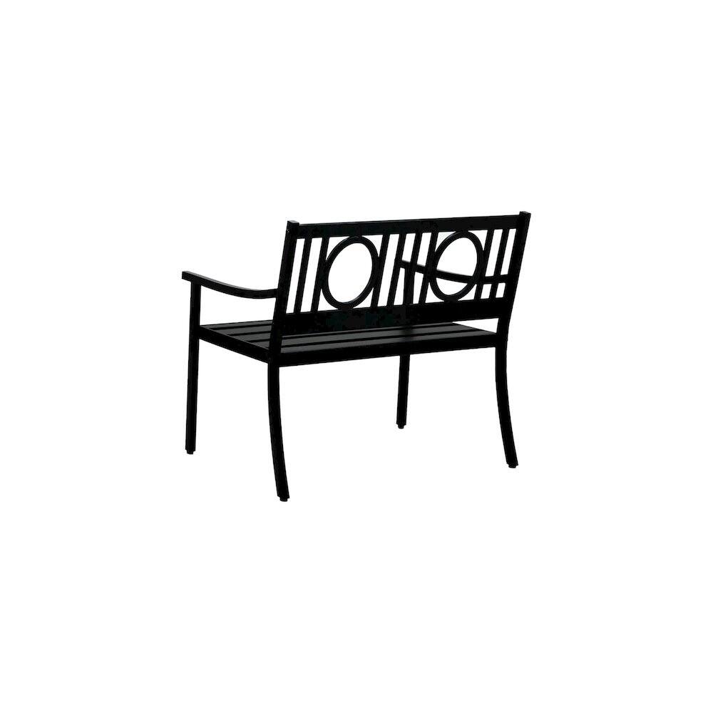 Alt View 6. Carolina Chair & Table - Gramercy Outdoor Set - Black - Black.