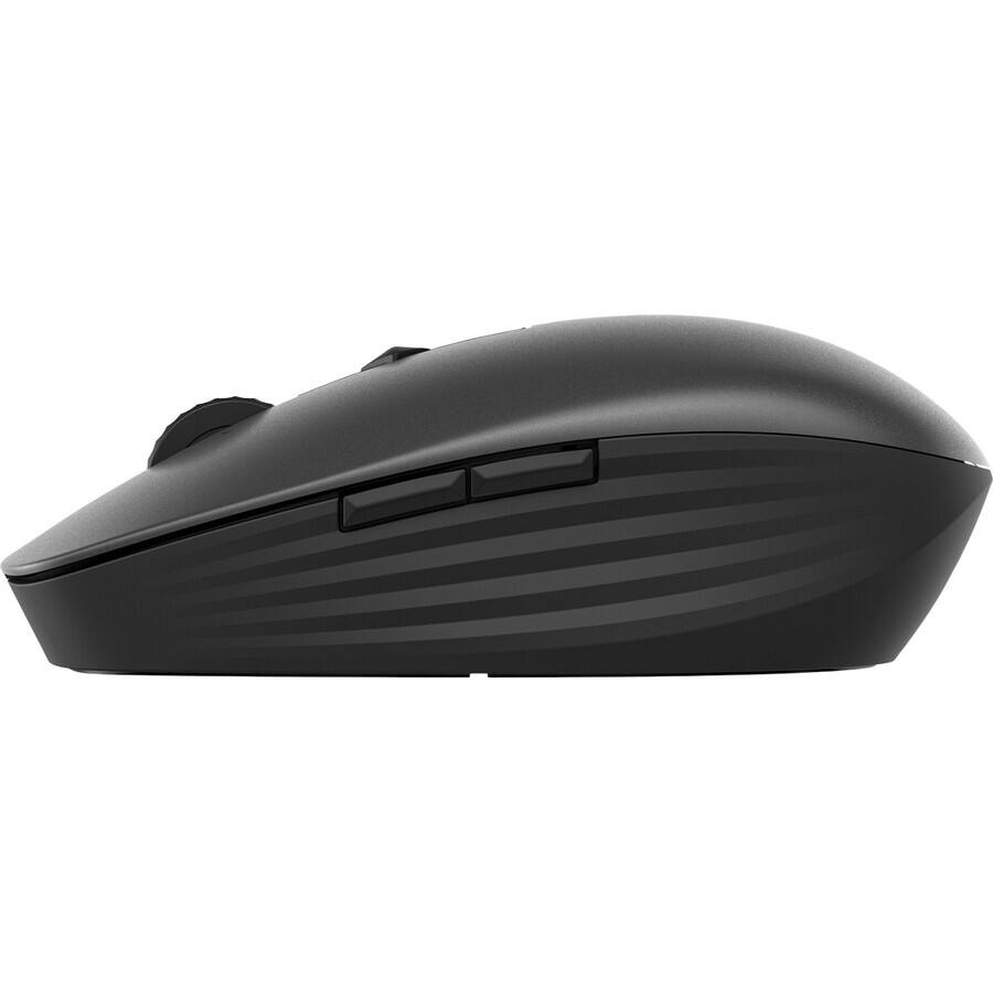 Alt View 7. HP - HP 715 Rechargeable Multi-Device Mouse - Wireless - Bluetooth - 2.40 GHz - Rechargeable - Black - USB Type A - 3000 dpi - Black.