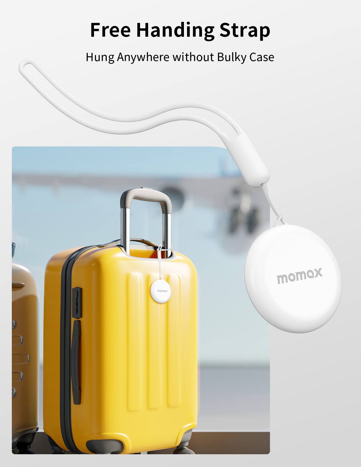 Free Handing Strap, Hung Anywhere without Bulky Case, momox