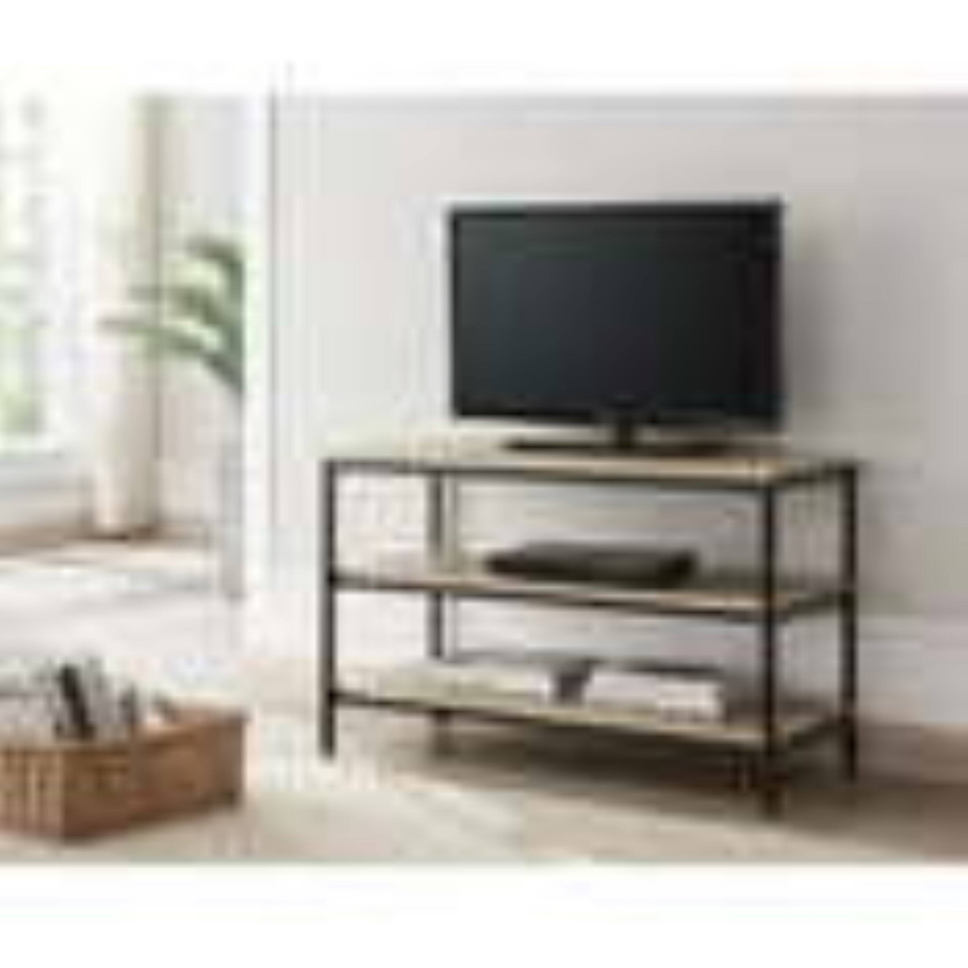 Angle. Kings Brand Furniture - Kings Brand Furniture Wood TV Stand - Black.