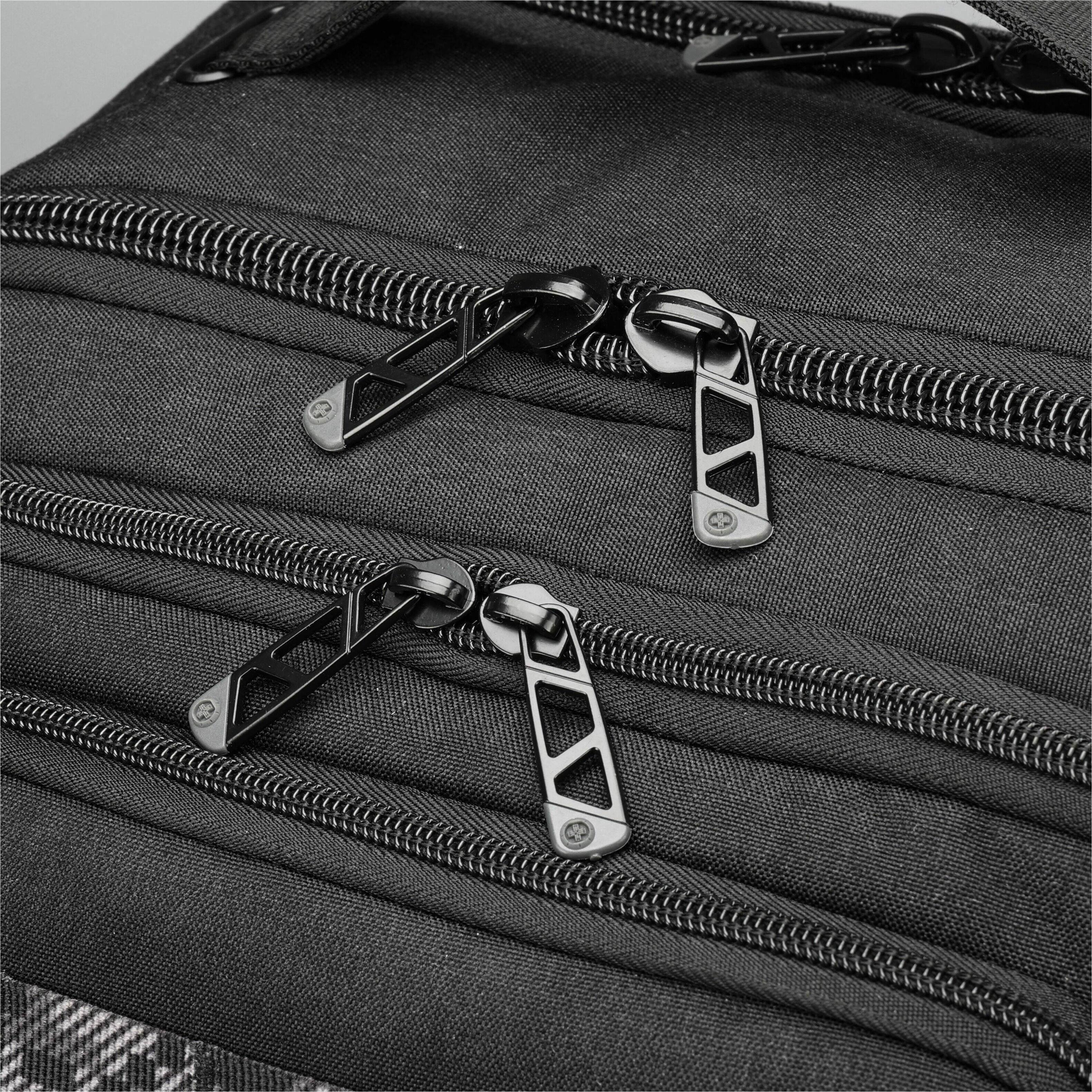 Alt View 30. Swissdigital Design - BERG PRO TSA-Friendly Backpack With USB Charging Port  RFID Protection and Fits Up to 17″ Laptop - Black.