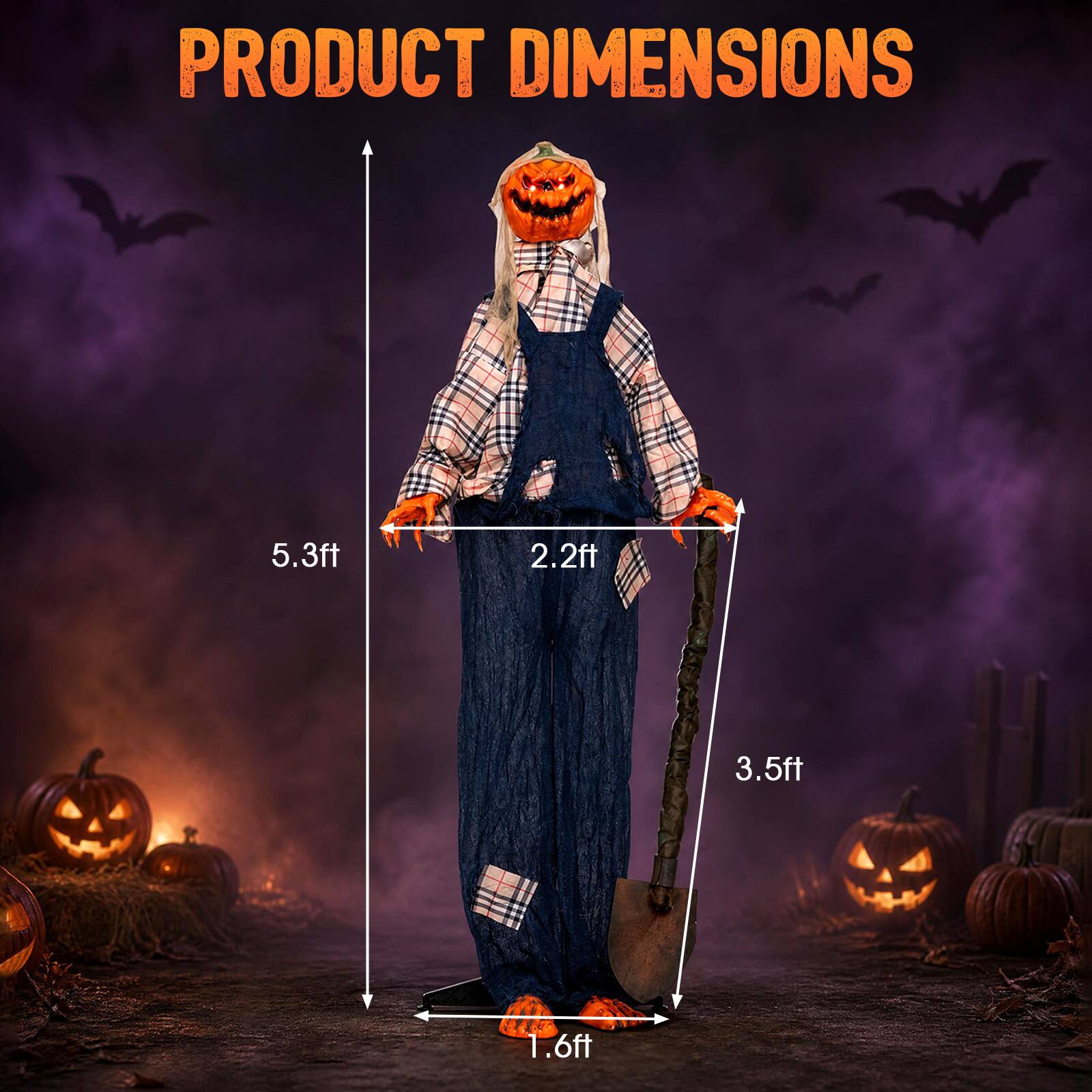 PRODUCT DIMENSIONS
5.3ft
2.2ft
3.5ft
1.6ft