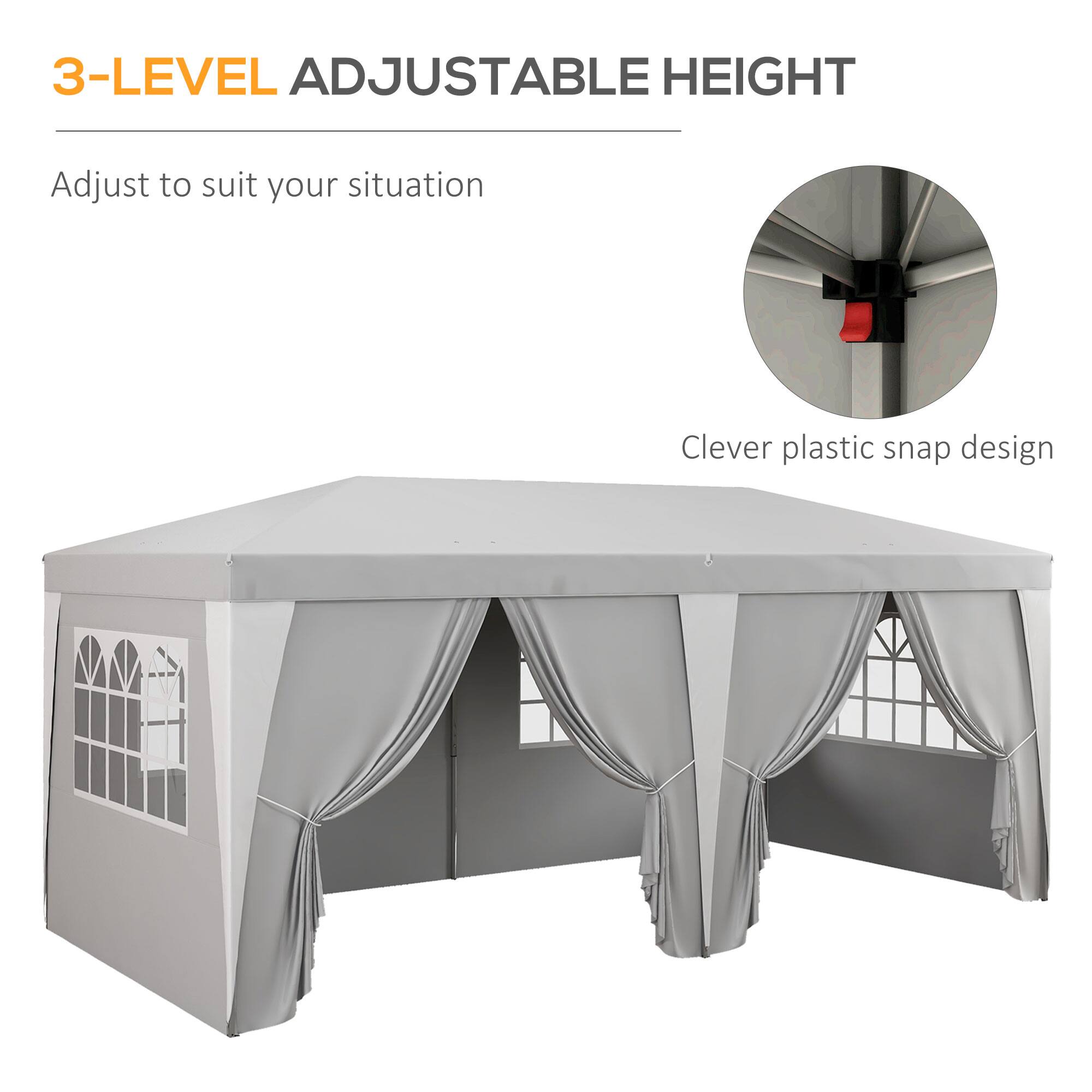 3-LEVEL ADJUSTABLE HEIGHT

Adjust to suit your situation

Clever plastic snap design