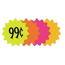 Cosco - Die Cut Paper Signs, 4" Round, 60/Pack - Assorted Colors