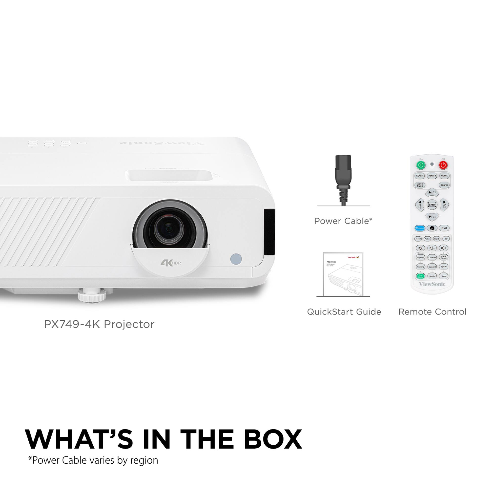 ViewSonic PX749 4K UHD 4K Gaming Projector Designed for Xbox with