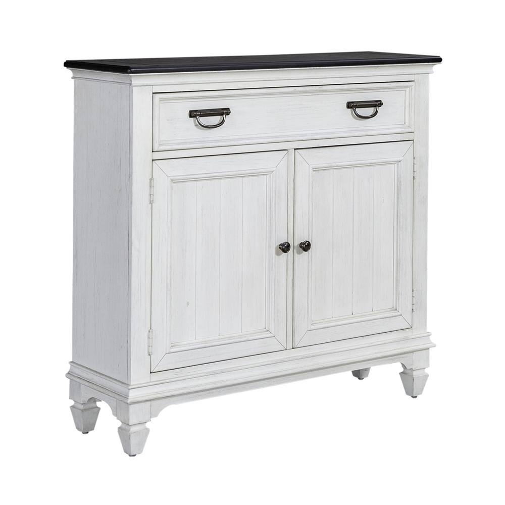 Angle. Liberty Furniture Industries - 42 Inch Accent Hall Console Cottage White - White.