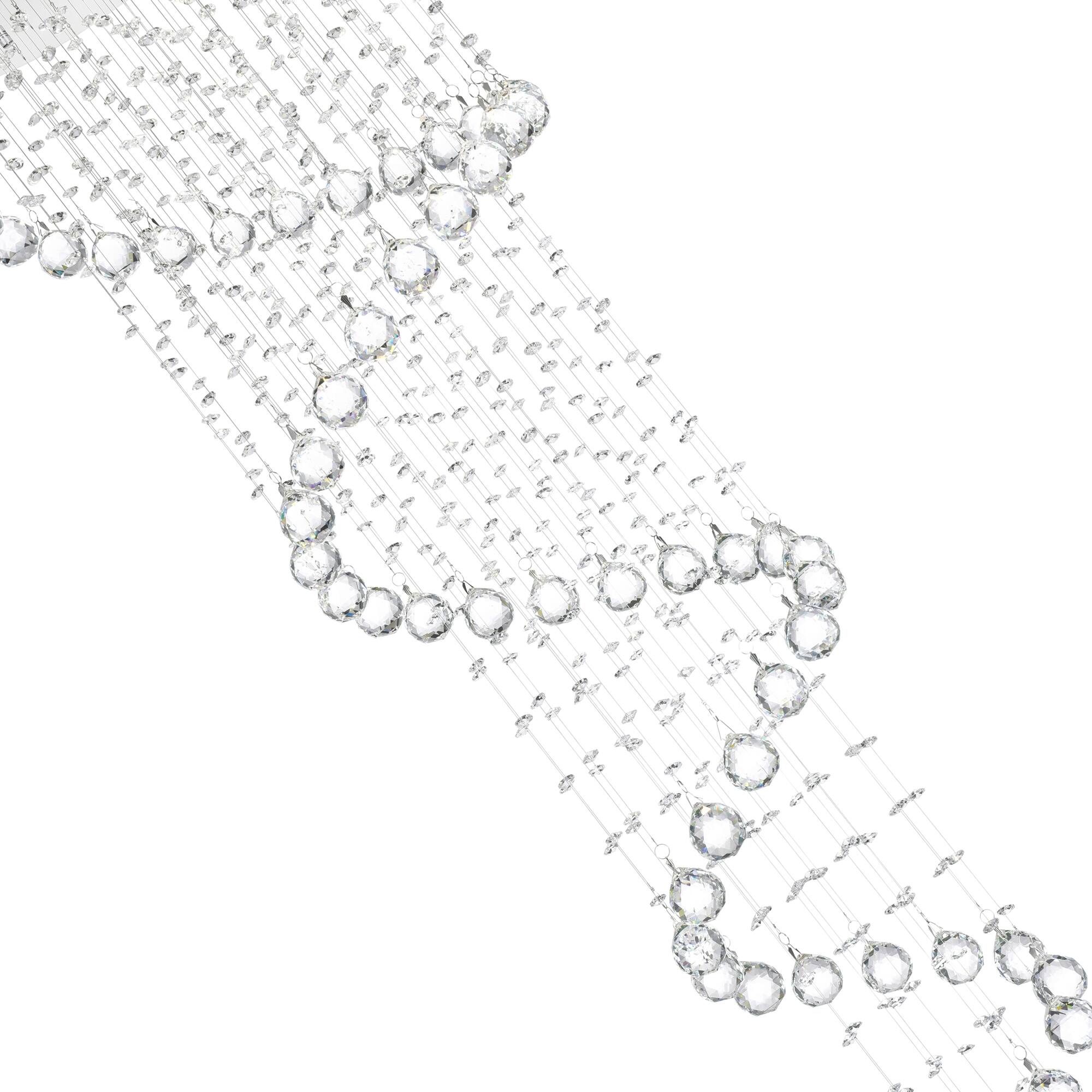 Left. CWI Lighting - Spiral 6 Light Flush Mount With Chrome Finish - Chrome.