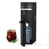 Front. Parrot Uncle - 3-in-1 Black Hote Cold Bottom Loading Water Dispenser with Ice Maker - Black.