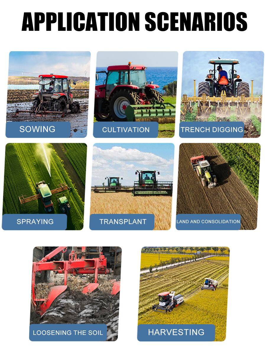 APPLICATION SCENARIOS

- SOWING
- CULTIVATION
- TRENCH DIGGING
- SPRAYING
- TRANSPLANT
- LAND AND CONSOLIDATION
- LOOSENING THE SOIL
- HARVESTING