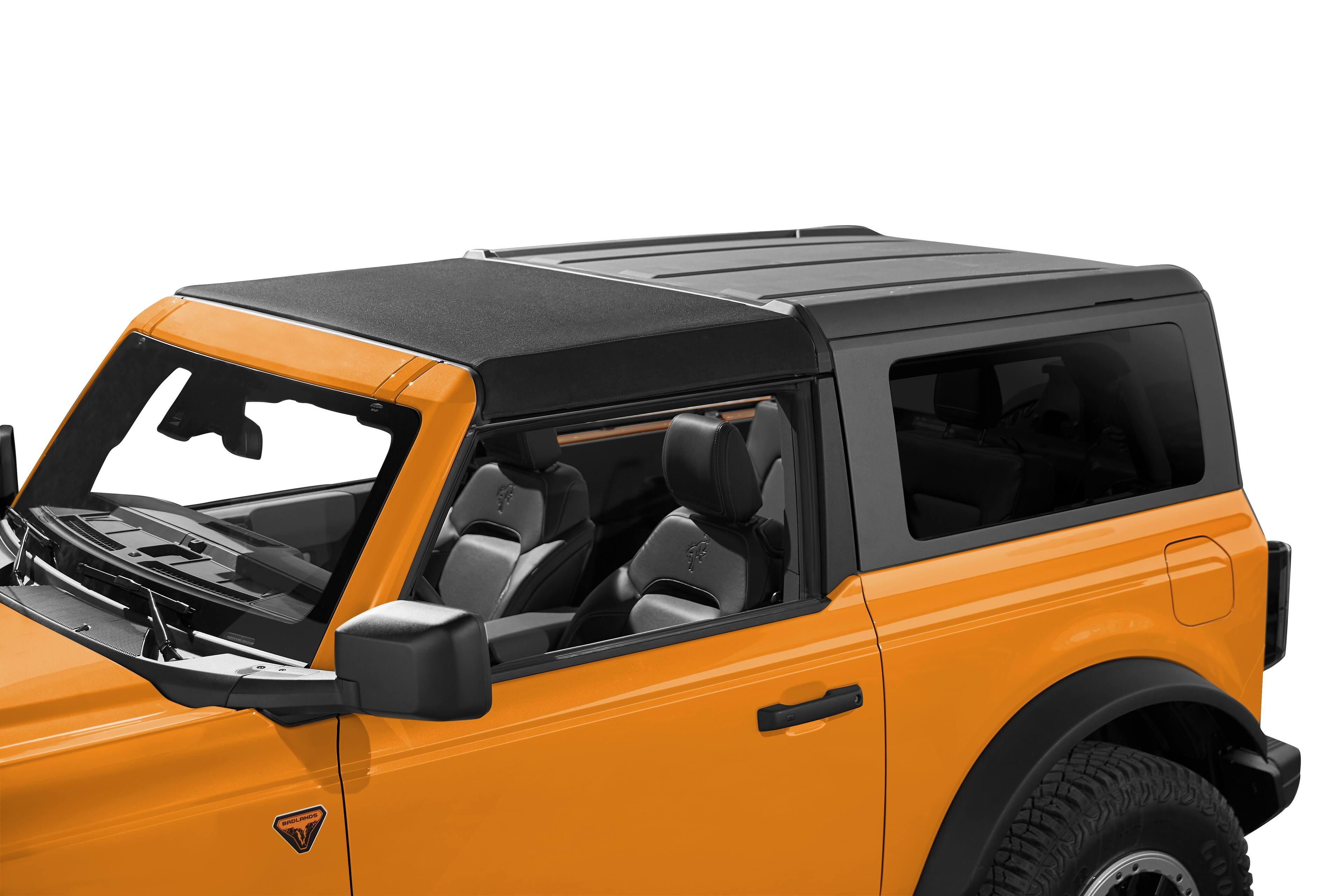 Front. Bestop - Skyrider for Hardtop - '21-26 Bronco 4-Door (Premium Black Twill) - Black.