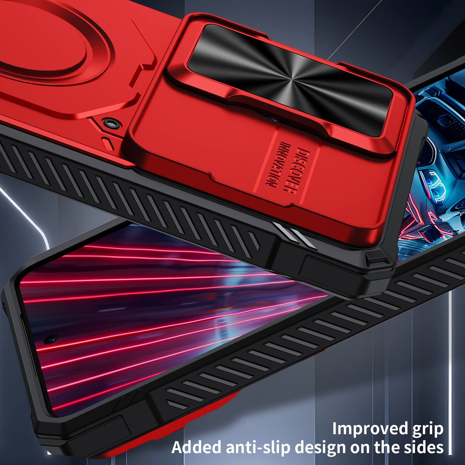 INNOVATION DISCOVER

Improved grip
Added anti-slip design on the sides