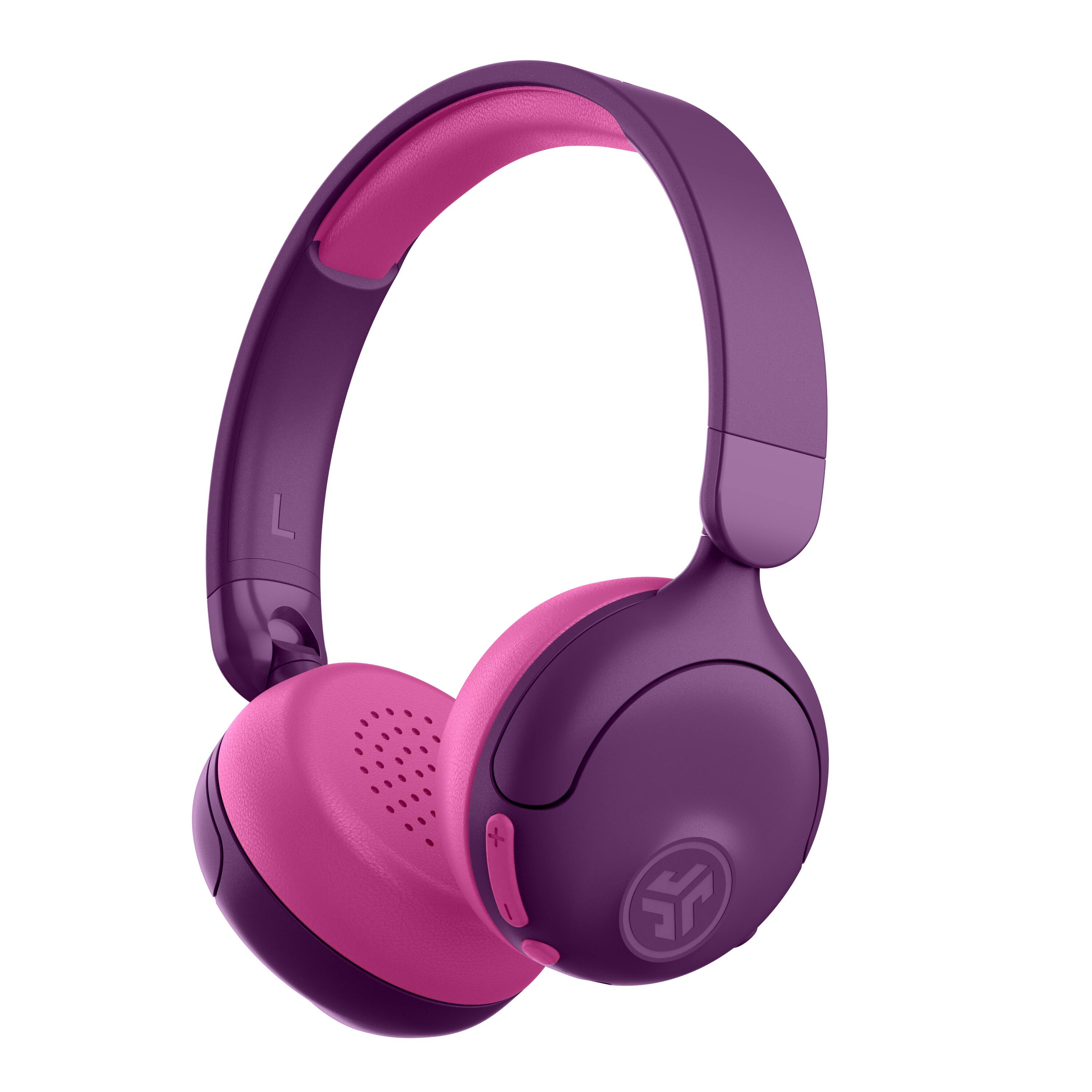 Front. JLab - JBuddies ANC Kids Headphones - Purple/Pink.