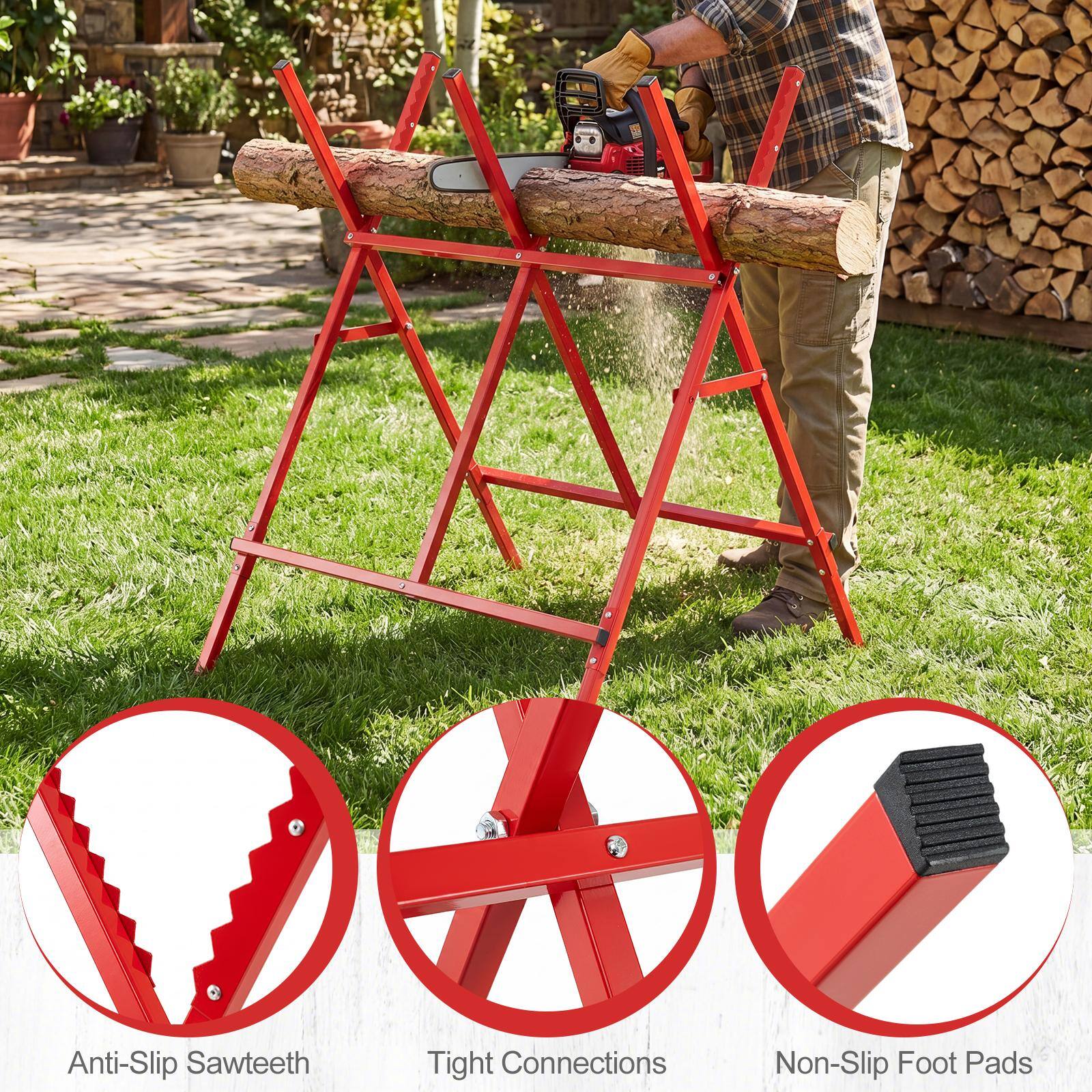 Anti-Slip Sawteeth  
Tight Connections  
Non-Slip Foot Pads