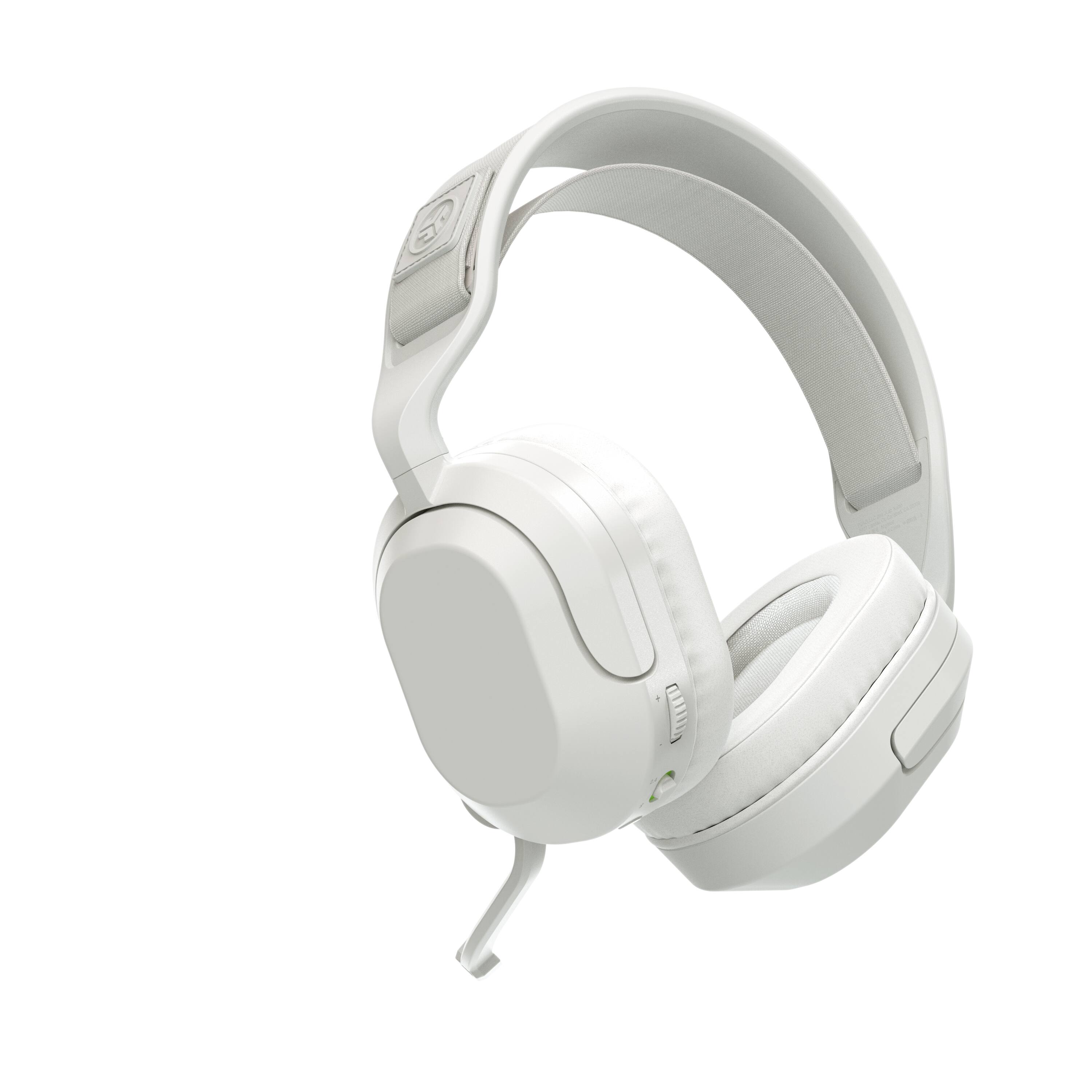 Left. JLab - Nightfall Wireless Over-Ear Gaming Headset - White.