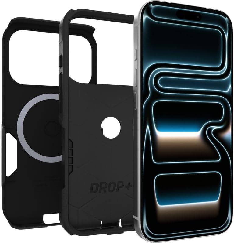 Alt View 2. OtterBox - OtterBox iPhone 17 Pro, Bundle: Commuter Series MagSafe Case & Screen Protector - Built-in magnets - Thin & Protective - Black.