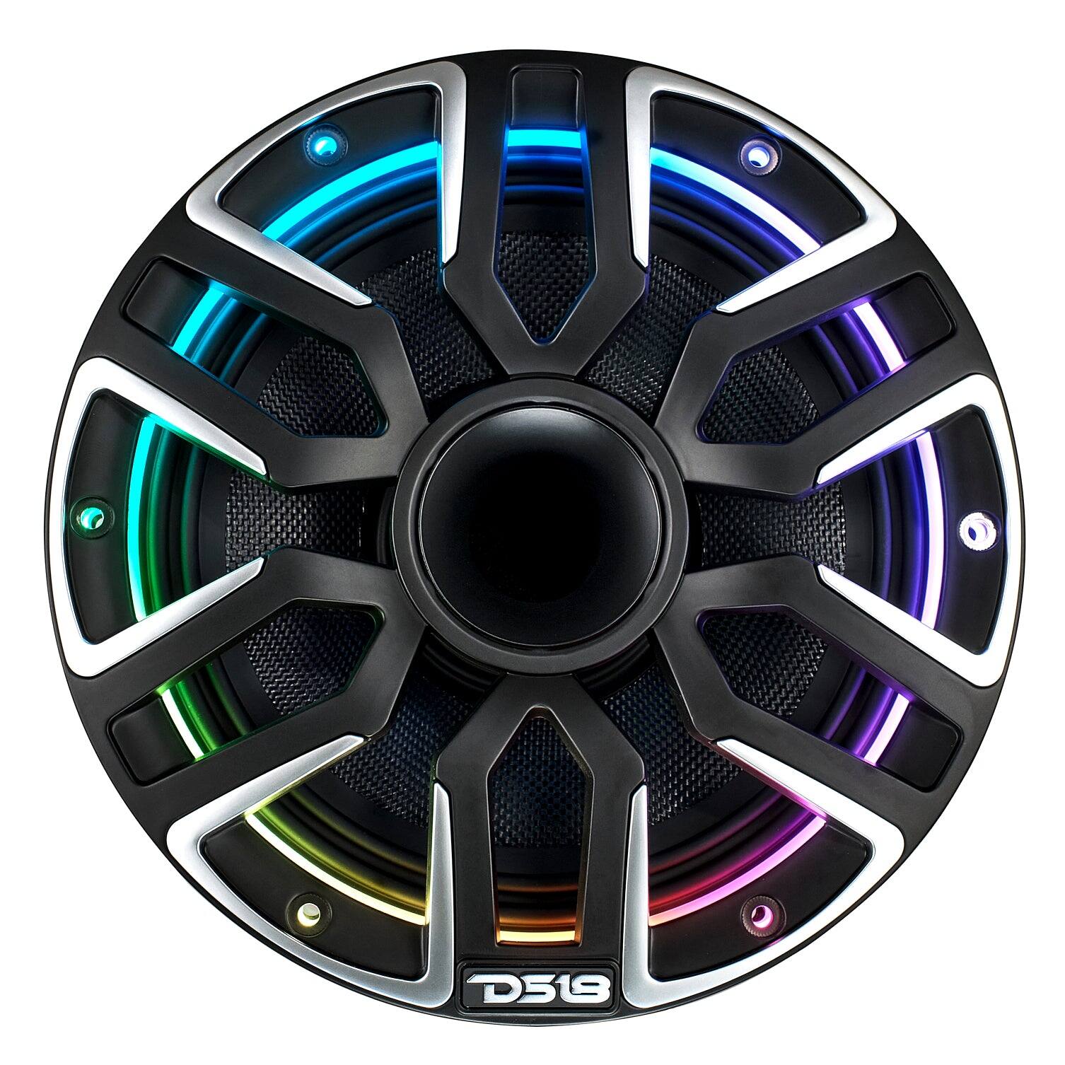 Alt View 2. DS18 Audio - 8" Hybrid Coaxial Speaker With Kevlar Cone, Compression Driver and Neodymium Magnet | 200W RMS 4-Ohm - Black.