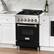 Alt View 11. ZLINE - 24" Legacy Dual Fuel Range w/ 4 Burner Cooktop & Electric Oven w/ Black Matte Door (RA-BLM-24) - Multicolor.