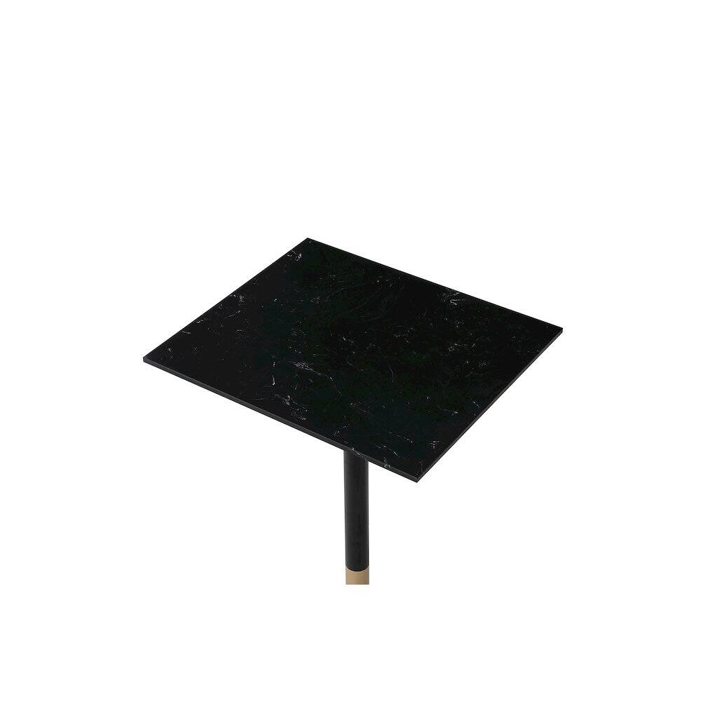 Left. Elegant Decor - Ronan 28 Inch Pub Table In Black - Black And Gold.