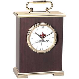 Jardine - Louisiana Ragin' Cajuns Carriage Clock - Gold