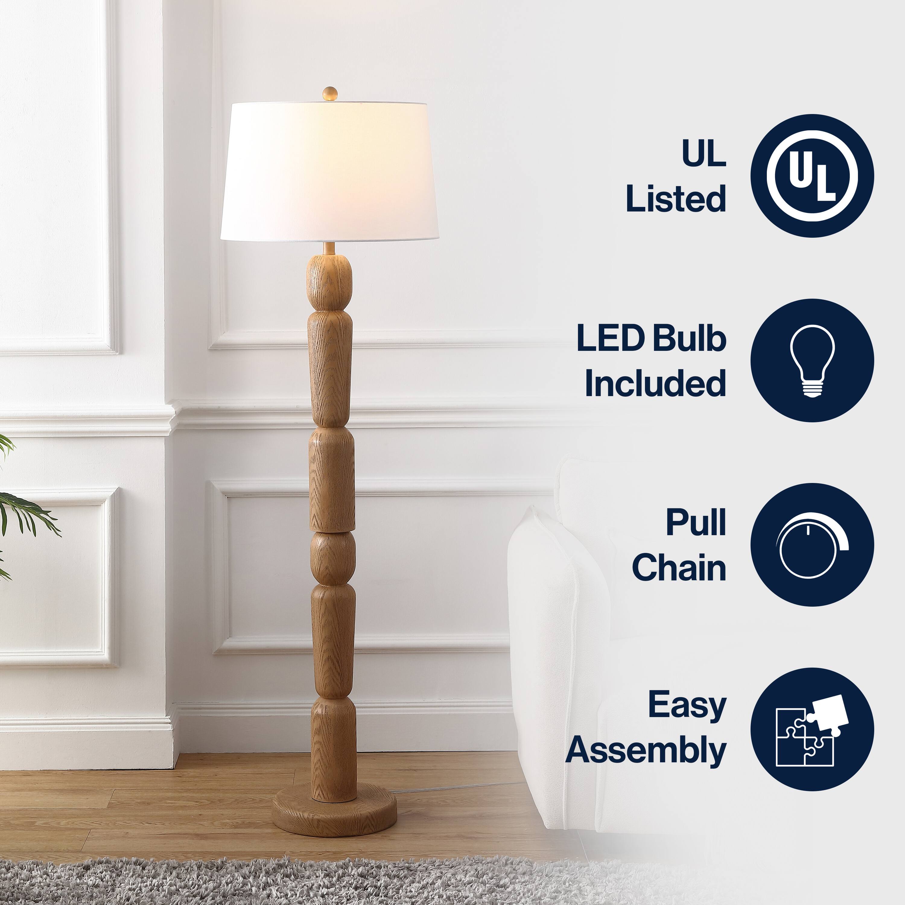 UL Listed  
LED Bulb Included  
Pull Chain  
Easy Assembly