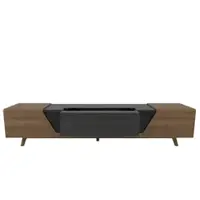 AWOL Vision - Smart Cabinet –Compatiable 130-150 inch Premium Walnut with Motorized Projector Storage, Quiet & Hassle-Free Setup - Brown - Front_Zoom